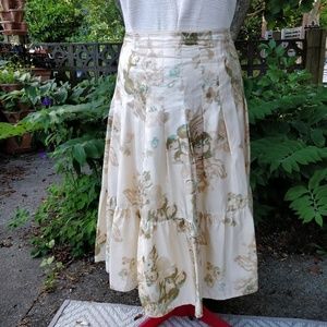 Silk peasant skirt